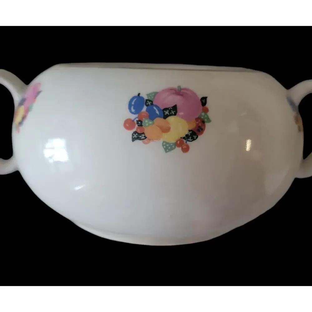 Vintage 30s Country Gentleman by Cavitt Shaw WS‎ George Sugar Bowl and Creamer